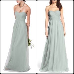 Wtoo 342 Ruched Bobbinet Dress - Eucalyptus